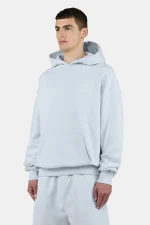 Pegador Logo Oversized Washed Dream Blue White Hoodie