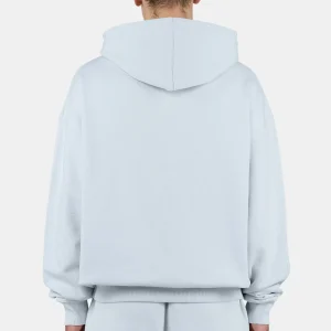 Pegador Logo Oversized Washed Dream Blue White Hoodie