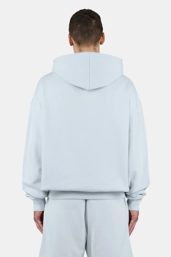 Pegador Logo Oversized Washed Dream Blue White Hoodie