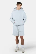 Pegador Logo Oversized Washed Dream Blue White Hoodie