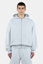 Pegador Logo Oversized Washed Dream Blue White Sweat Jacket