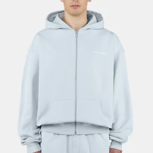 Pegador Logo Oversized Washed Dream Blue White Sweat Jacket