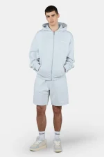 Pegador Logo Oversized Washed Dream Blue White Sweat Jacket