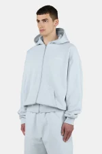 Pegador Logo Oversized Washed Dream Blue White Sweat Jacket