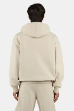 Pegador Logo Oversized Washed Light Beige White Hoodie