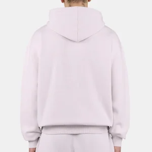 Pegador Logo Oversized Washed Light Lilac White Sweat Jacket