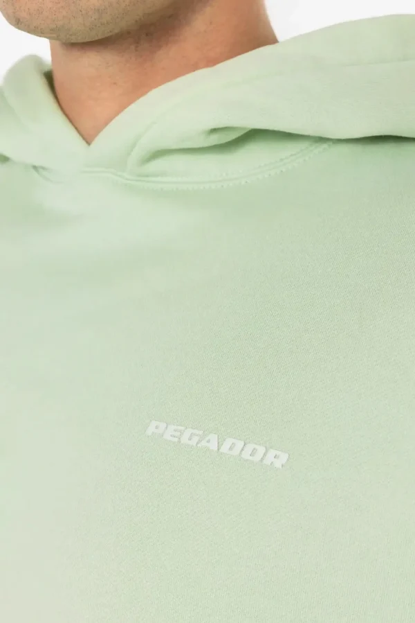 Pegador Logo Oversized Washed Matcha Green Gum Hoodie