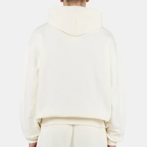 Pegador Logo Oversized Washed Unbleached White Sweat Jacket