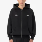 Pegador Nimit Oversized Raglan Washed Black Sweat Jacket