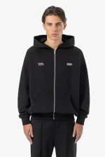 Pegador Nimit Oversized Raglan Washed Black Sweat Jacket