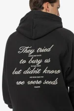 Pegador Nimit Oversized Raglan Washed Black Sweat Jacket