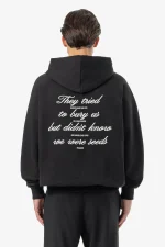 Pegador Nimit Oversized Raglan Washed Black Sweat Jacket