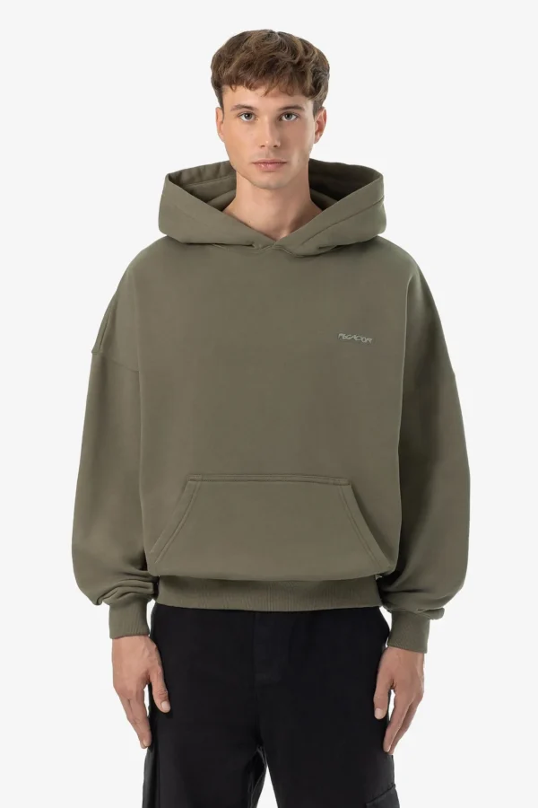 Pegador Piedro Boxy Washed Faded Olive Hoodie