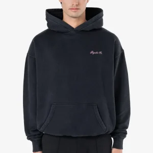 Pegador Polion Oversized Vintage Black Hoodie