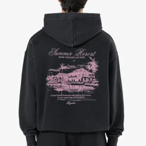 Pegador Polion Oversized Vintage Black Hoodie