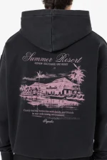 Pegador Polion Oversized Vintage Black Hoodie