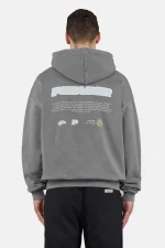 Pegador Sentinal Oversized Vintage Grey Hoodie