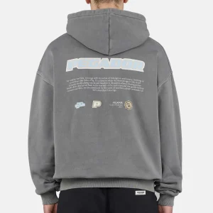 Pegador Sentinal Oversized Vintage Grey Hoodie