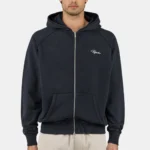 Pegador Signar Terry Raglan Vintage Black Unbleached Sweat Jacket