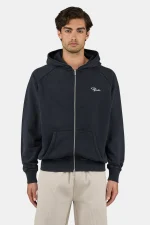 Pegador Signar Terry Raglan Vintage Black Unbleached Sweat Jacket