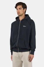 Pegador Signar Terry Raglan Vintage Black Unbleached Sweat Jacket