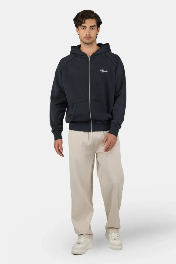 Pegador Signar Terry Raglan Vintage Black Unbleached Sweat Jacket