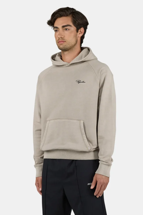 Pegador Signar Terry Raglan Vintage Rock Grey Black Hoodie