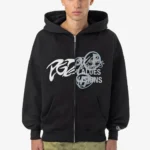 Pegador Wakun Boxy Washed Black Sweat Jacket