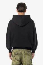 Pegador Wakun Boxy Washed Black Sweat Jacket