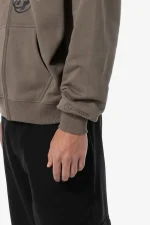 Pegador Wakun Boxy Washed Dust Brown Sweat Jacket