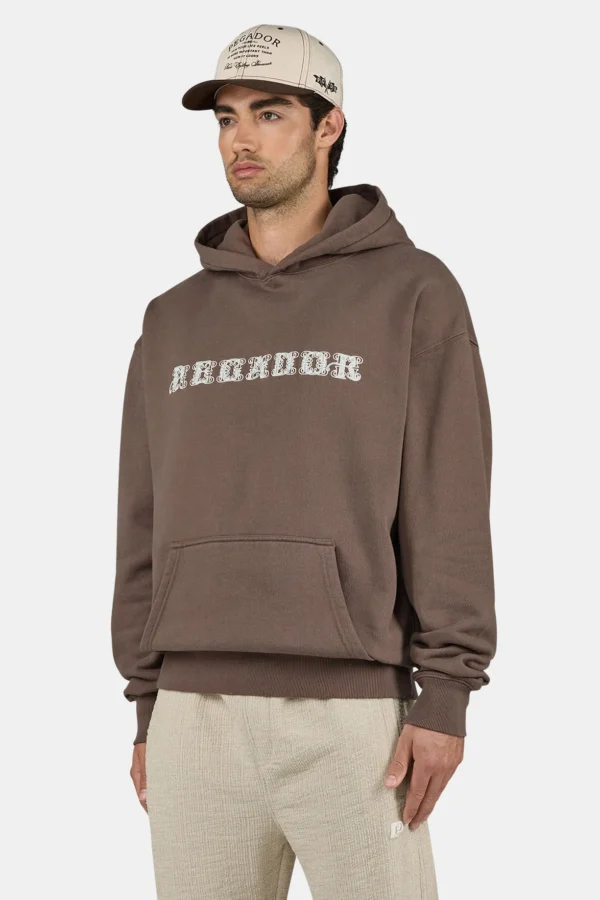 Pegador Zenor Oversized Washed Cozy Brown Hoodie