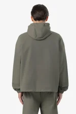 Pierce Boxy Tech Jacket Faded Olive-1