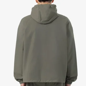 Pierce Boxy Tech Jacket Faded Olive-1