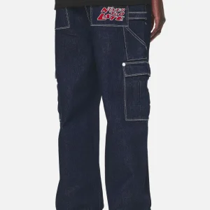 Renton Loose Jeans Dark Blue-1