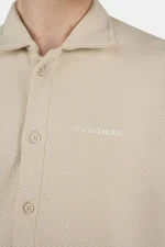 Tate Structured Overshirt Washed Light Beige-2