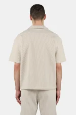Troy Plissee Summer Shirt Light Beige-1
