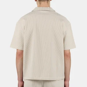 Troy Plissee Summer Shirt Light Beige-1