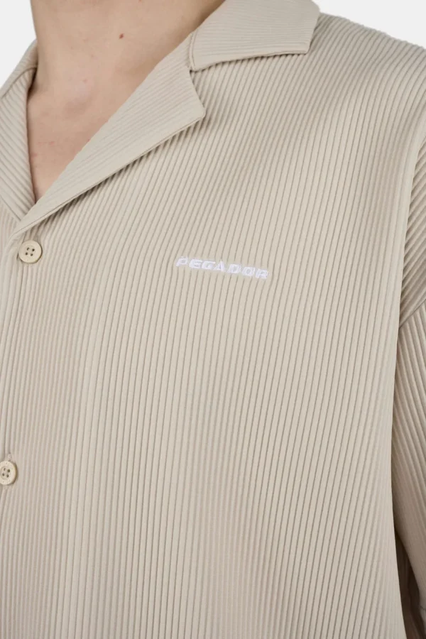 Troy Plissee Summer Shirt Light Beige-2