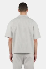 Troy Plissee Summer Shirt Pure Grey-1