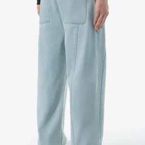 Waco Wide Baggy Jeans Sand Washed Blue-2