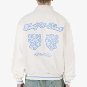 Wayten Varsity Jacket Warm White-1