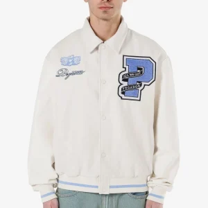 Wayten Varsity Jacket Warm White