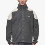 Willett Fleece Jacket Anthracite Light Beige