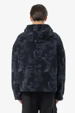 Pegador Fall Teddy Halfzip Black Shadow Blue Hoodie