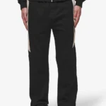 Aderno Wide Sweat Pants Washed Black Light Beige