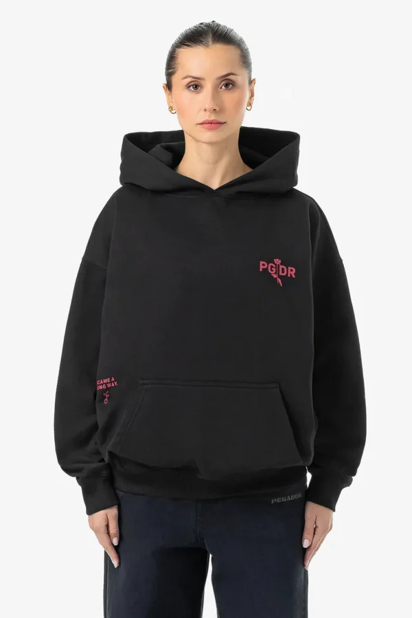 Ailis Oversized Hoodie Washed Black