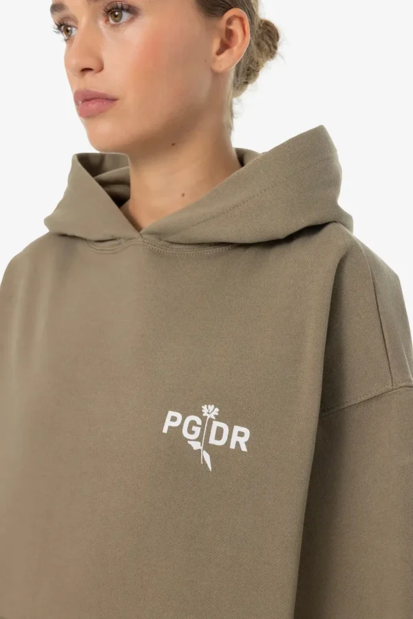 Ailis Oversized Hoodie Washed Desert Taupe-2