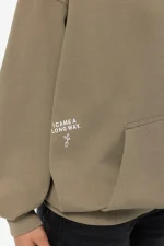 Ailis Oversized Hoodie Washed Desert Taupe-3