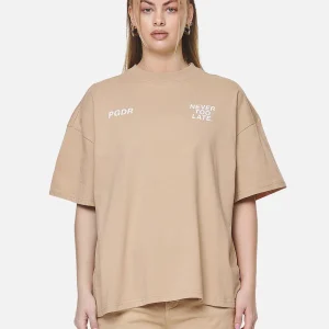 Airville Heavy Oversized Tee Washed Safari Sand