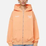 Airville Oversized Zip Hoodie Washed Apricot